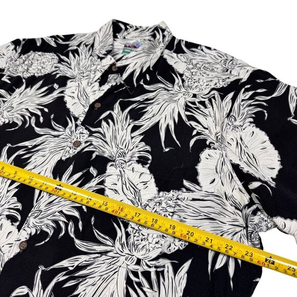 VTG Reyn Spooner Hawaiian Shirt Sz.XL Short Sleeve Pineapple Print Tropical - Picture 6 of 10